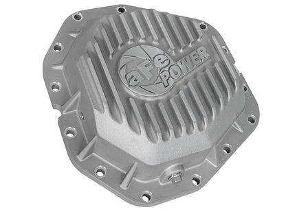 aFe Street Series Rear Differential Cover Raw w/ Machined Fins - Ford 2017-2023 6.7L - Axle Type Dana M300