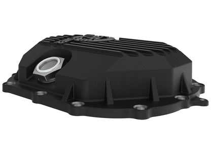 aFe Pro Series Front Differential Cover Black w/ Machined Fins - Chevy/GMC 2011-2020 6.0L/6.6L