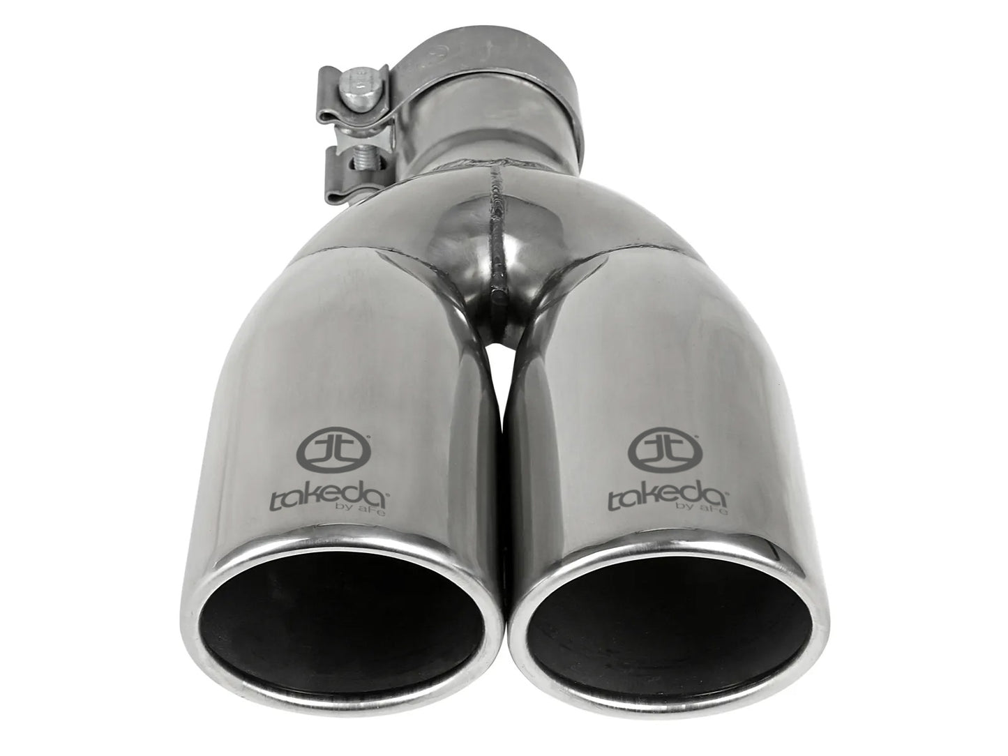 aFe Takeda 304 Stainless Steel Clamp-on Exhaust Tip Polished - 49T25374-P121