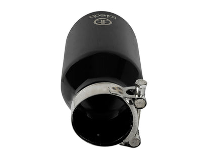 aFe Takeda 409 Stainless Steel Clamp-on Exhaust Tip Black - 49T25404-B08