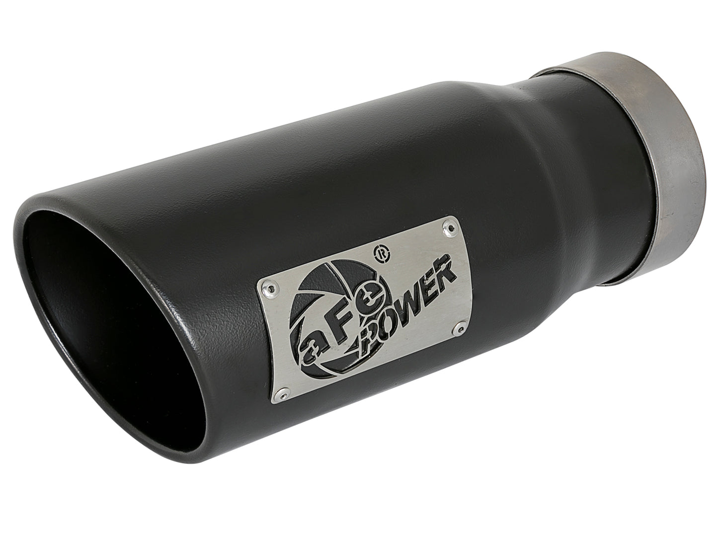 aFe MACH Force-Xp 409 Stainless Steel Clamp-on Exhaust Tip Black - 49T40502-B12