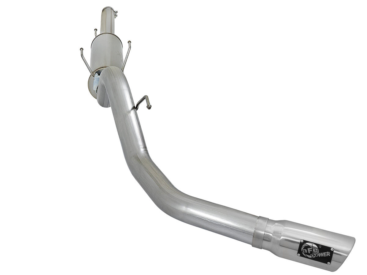 aFe Large Bore-HD 4 IN 409 Stainless Steel Cat-Back Exhaust System w/ Polished Tip - Dodge 2003-2004 5.9L