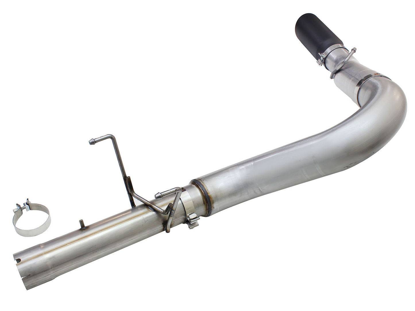 aFe ATLAS 5 IN Aluminized Steel DPF-Back Exhaust System w/Black Tip - Ram 2013-2018 6.7L - 49-02051-1B