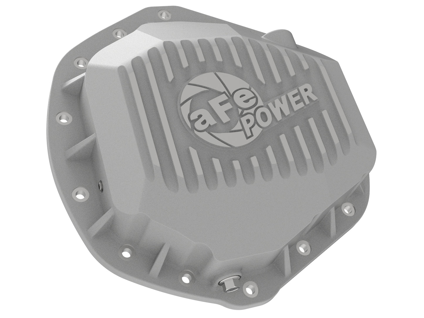 aFe Street Series Rear Differential Cover Raw w/ Machined Fins - Chevy/GMC 2001-2019