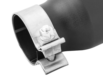 aFe MACH Force-Xp 409 Stainless Steel Clamp-on Exhaust Tip Black - 49T25354-B06