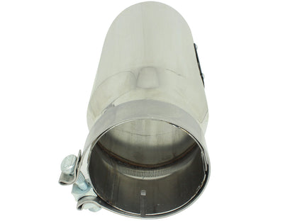 aFe MACH Force-Xp 304 Stainless Steel Clamp-on Exhaust Tip Polished - 49T40501-P12