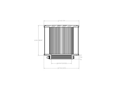 aFe Magnum FORCE Intake Replacement Air Filter w/ D2 Dura-Dry Media - 21-90055V