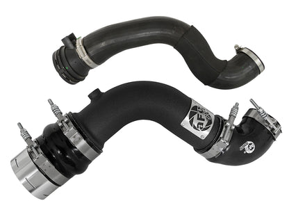 aFe BladeRunner 3 IN Aluminum Hot and Cold Charge Pipe Kit Black - Ford 2017-2022 6.7L