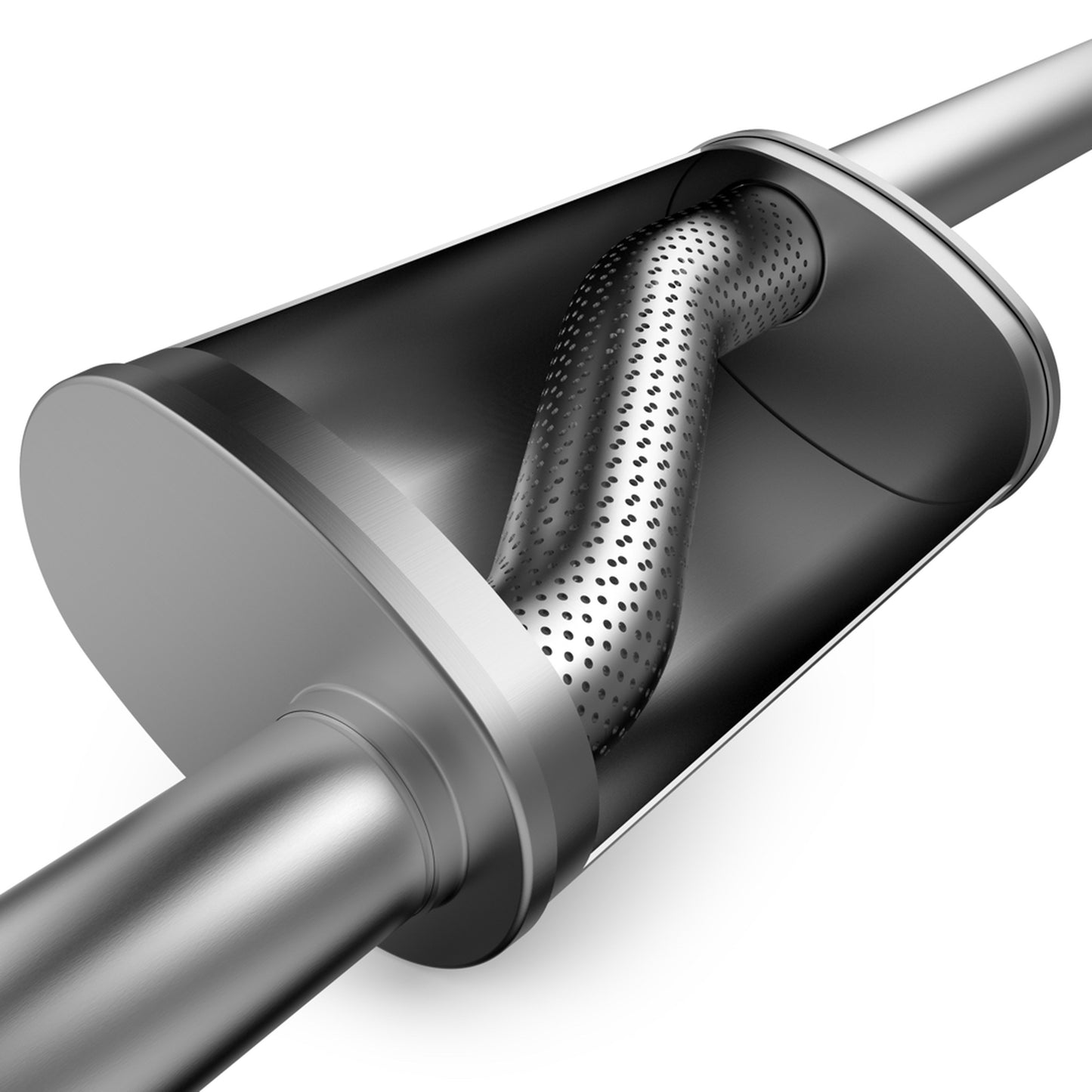 MagnaFlow 2.25 in/2.25 in Offset/Offset; 4 in x 18 in x 9 in Body Muffler 11265