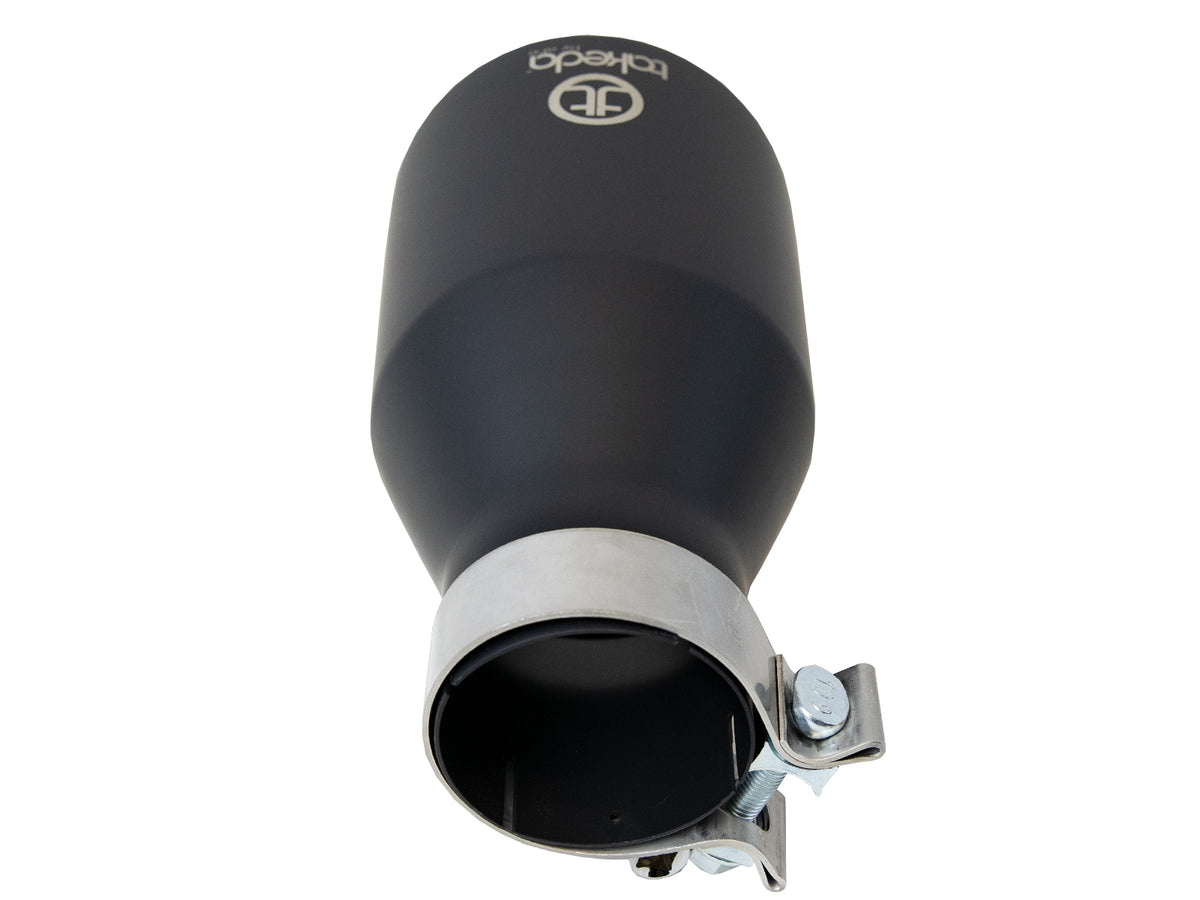 aFe Takeda 409 Stainless Steel Clamp-on Exhaust Tip Black - 49T30504-B09