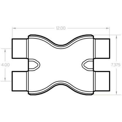 MagnaFlow Exhaust X-Pipe - 2.50in. 10791