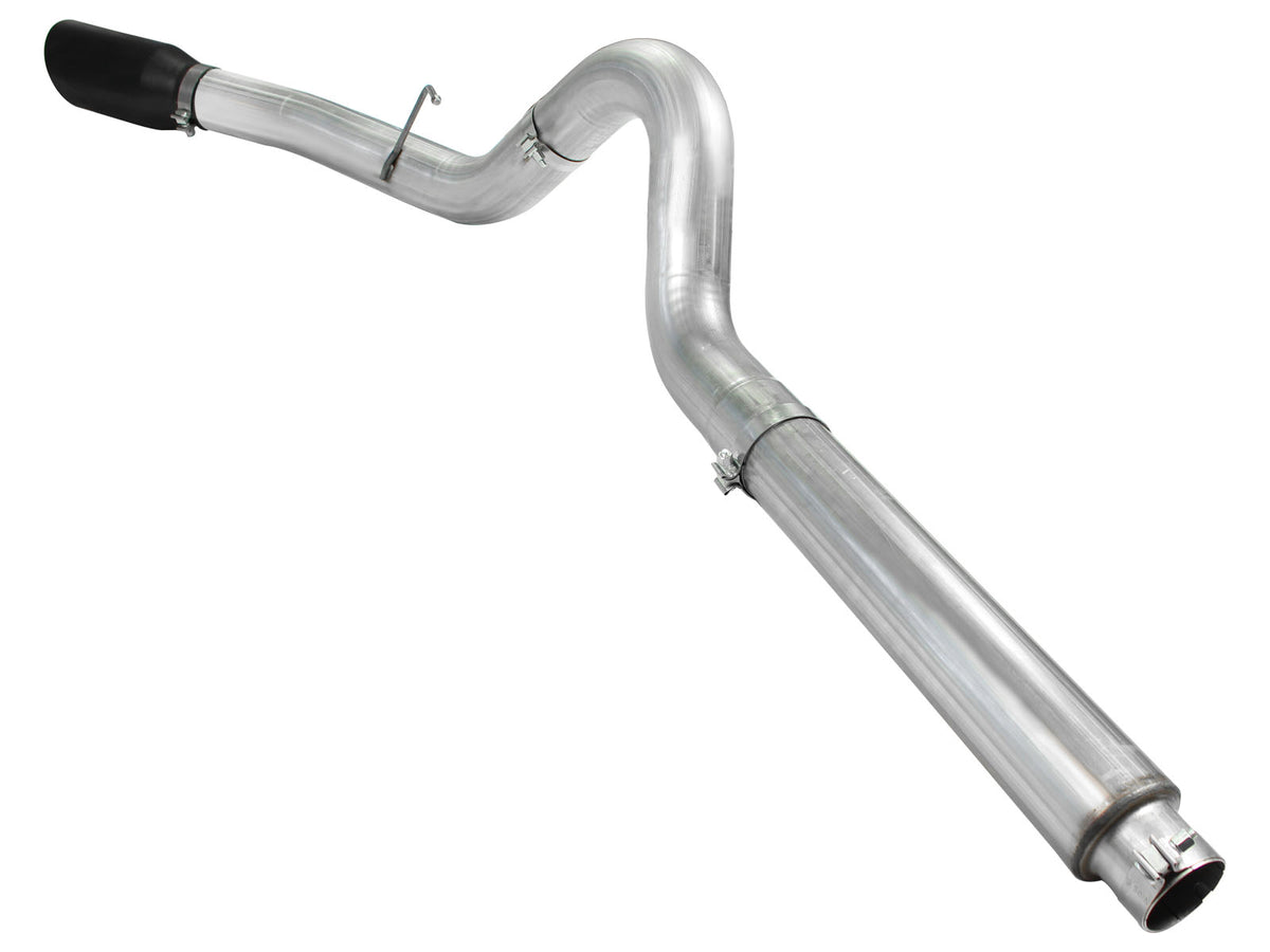 aFe ATLAS 5 IN Aluminized Steel DPF-Back Exhaust System w/Black Tip - Ford 2008-2010 6.4L