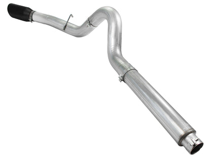 aFe ATLAS 5 IN Aluminized Steel DPF-Back Exhaust System w/Black Tip - Ford 2008-2010 6.4L