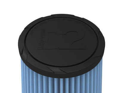 aFe Universal Clamp-On Air Filter w/ D2 Dura-Dry Media - 21-45003V