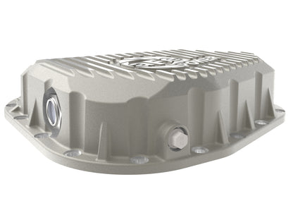 aFe Street Series Rear Differential Cover Raw w/ Machined Fins - Ford 2023-2026 6.7L/7.3L