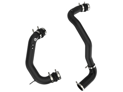 aFe BladeRunner 3 IN Aluminum Hot and Cold Charge Pipe Kit Black - Ford 2008-2010 6.4L