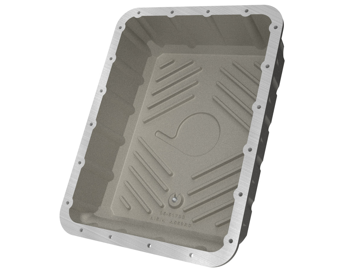 aFe Street Series Transmission Pan Raw w/ Machined Fins - Ram 2013-2024 6.7L
