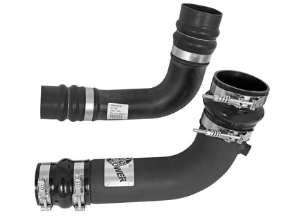 aFe BladeRunner 3 IN & 2-3/4 IN Aluminum Hot and Cold Charge Pipe Kit Black
