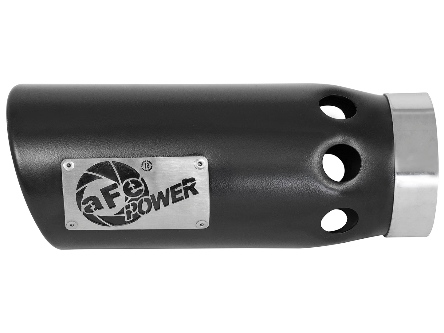 aFe MACH Force-Xp 409 Stainless Steel Clamp-on Exhaust Tip Black Left Side Exit - 49T40502-B121