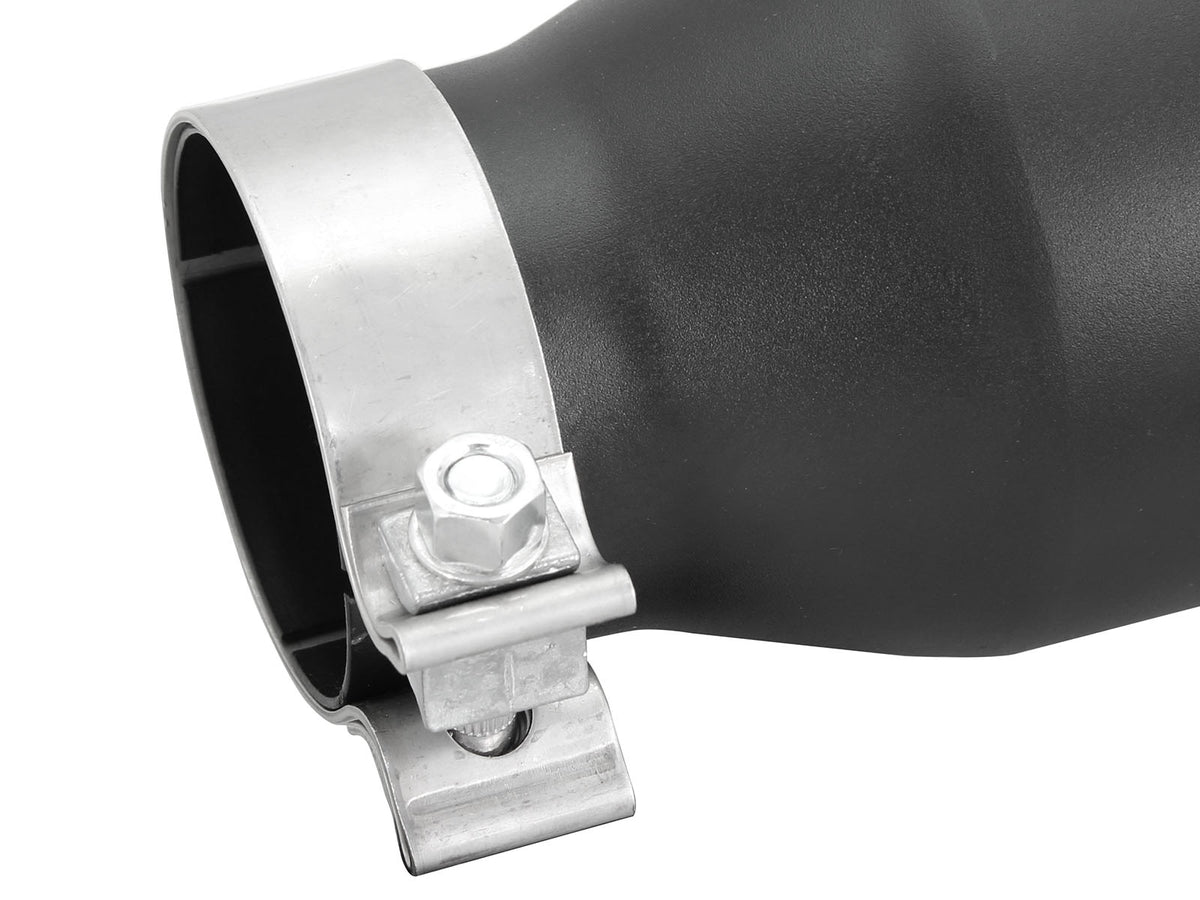 aFe MACH Force-Xp 409 Stainless Steel Clamp-on Exhaust Tip Black - 49T30451-B09