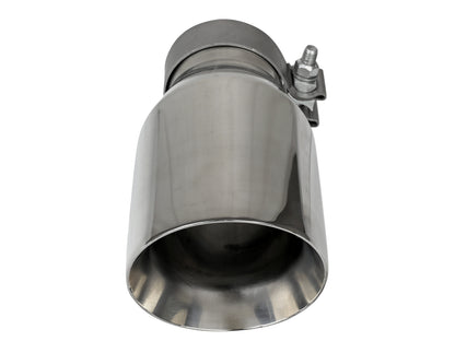 aFe MACH Force-Xp 304 Stainless Steel Clamp-on Exhaust Tip Polished - 49T30454-P093