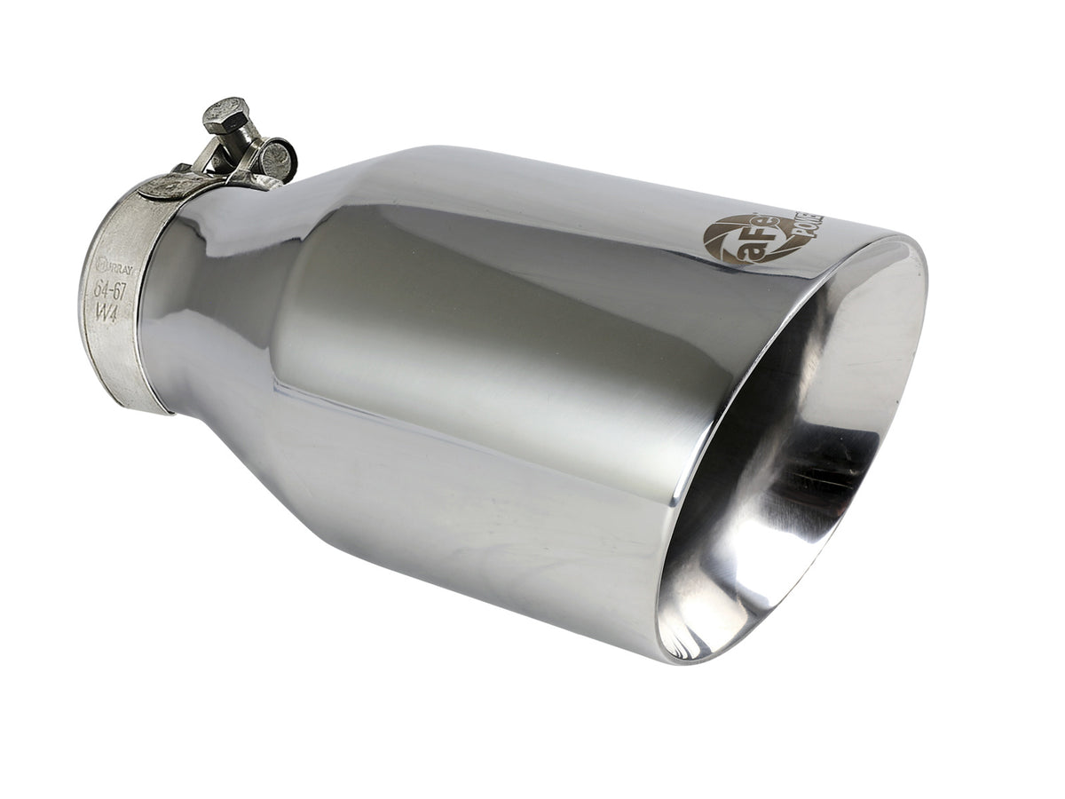 aFe MACH Force-Xp 304 Stainless Steel Clamp-on Exhaust Tip Polished - 49T25454-P091