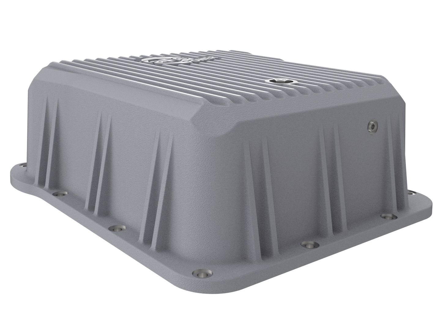 aFe Street Series Transmission Pan Raw w/ Machined Fins - Chevy/GMC 2001-2019 6.6L/8.1L