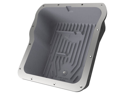 aFe Pro Series Transmission Pan Black w/ Machined Fins - Chevy/GMC 2001-2019 6.6L/8.1L