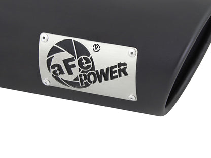 aFe MACH Force-Xp 409 Stainless Steel Clamp-on Exhaust Tip Black - 49T40501-B15