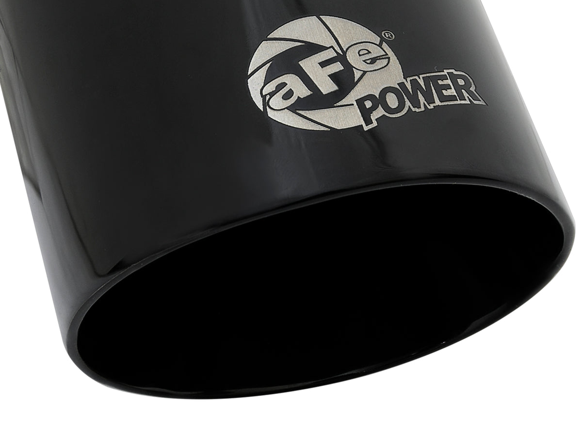 aFe MACH Force-Xp 304 Stainless Steel Clamp-on Exhaust Tip Black - 49T25354-B07