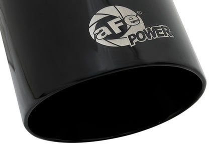 aFe MACH Force-Xp 304 Stainless Steel Clamp-on Exhaust Tip Black - 49T25354-B07