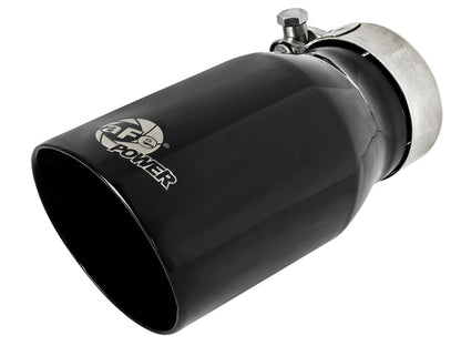 aFe MACH Force-Xp 304 Stainless Steel Clamp-on Exhaust Tip Black - 49T25354-B07