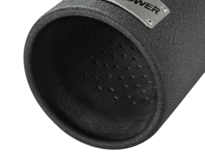 aFe MACH Force-Xp 409 Stainless Steel Clamp-on Exhaust Tip Black - 49-92043-B