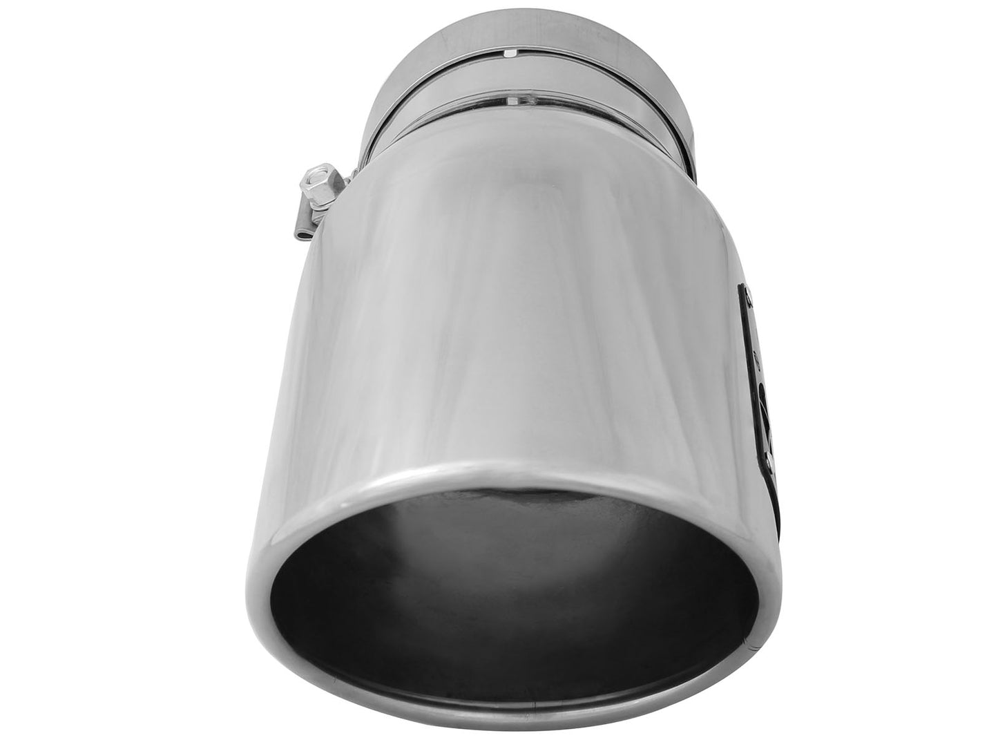 aFe MACH Force-Xp 304 Stainless Steel Clamp-on Exhaust Tip Polished Left Side Exit - 49T50702-P12