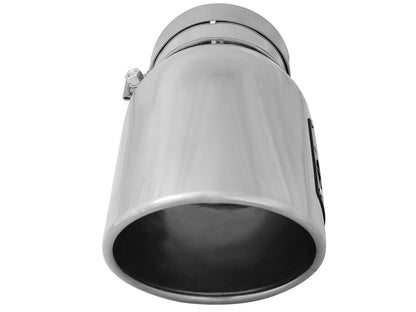 aFe MACH Force-Xp 304 Stainless Steel Clamp-on Exhaust Tip Polished Left Side Exit - 49T50702-P12