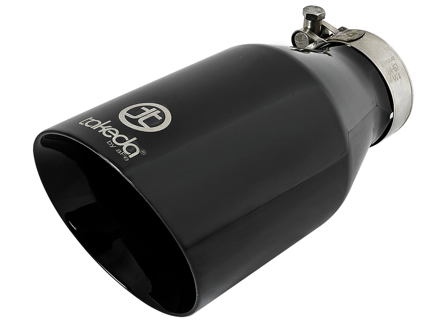 aFe Takeda 409 Stainless Steel Clamp-on Exhaust Tip Black - 49T25454-B09