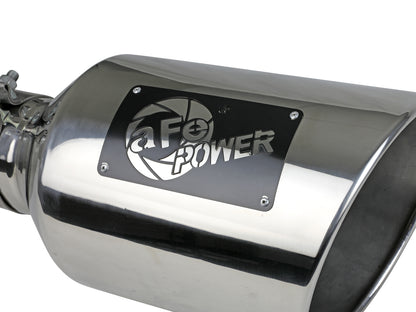 aFe MACH Force-Xp 304 Stainless Steel Clamp-on Exhaust Tip Polished - 49T40801-P15