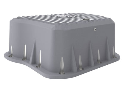 aFe Street Series Transmission Pan Raw w/ Machined Fins - Dodge 1994-2007 5.9L
