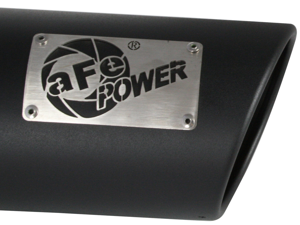 aFe MACH Force-Xp 409 Stainless Steel Clamp-on Exhaust Tip Black - 49T40501-B12