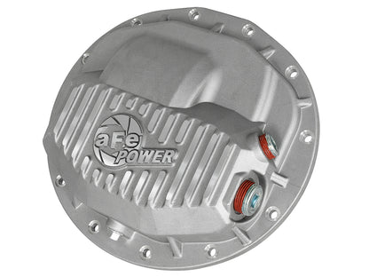 aFe Street Series Front Differential Cover Raw w/ Machined Fins - Ram 2013-2023
