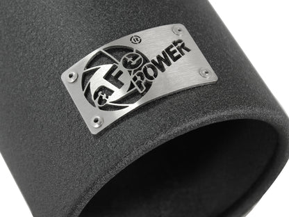 aFe MACH Force-Xp 409 Stainless Steel Clamp-on Exhaust Tip Black - 49-92043-B
