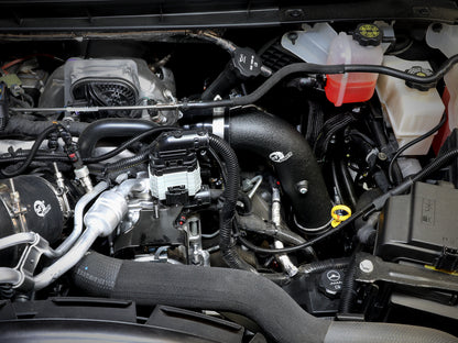 aFe BladeRunner 3 IN Aluminum Hot and Cold Charge Pipe Kit Black - Chevy/GMC 2020-2023 6.6L
