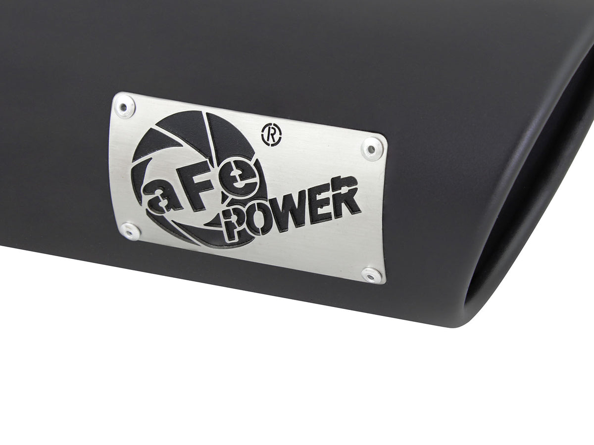 aFe MACH Force-Xp 409 Stainless Steel Clamp-on Exhaust Tip Black - 49T30401-B09