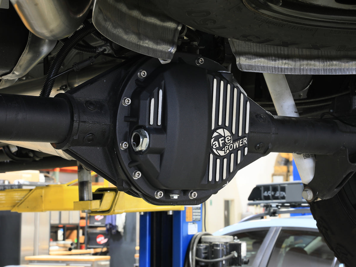 aFe Pro Series AAM 9.5/9.76 Rear Differential Cover Black w/ Machined Fins