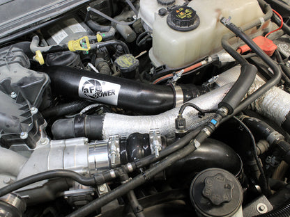 aFe BladeRunner 3 IN Aluminum Hot Charge Pipe Black - Ford 2011-2016 6.7L