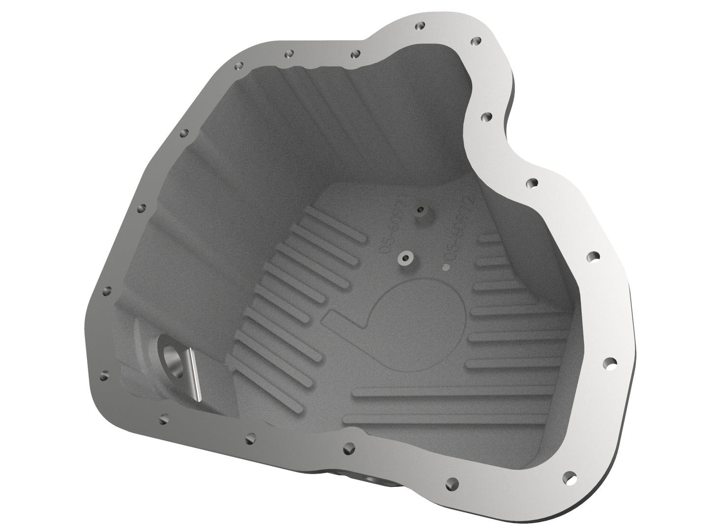 aFe Pro Series Engine Oil Pan Black w/ Machined Fins - Chevy/GMC 2011-2016 6.6L - Capacity 11, Height 5.96 in