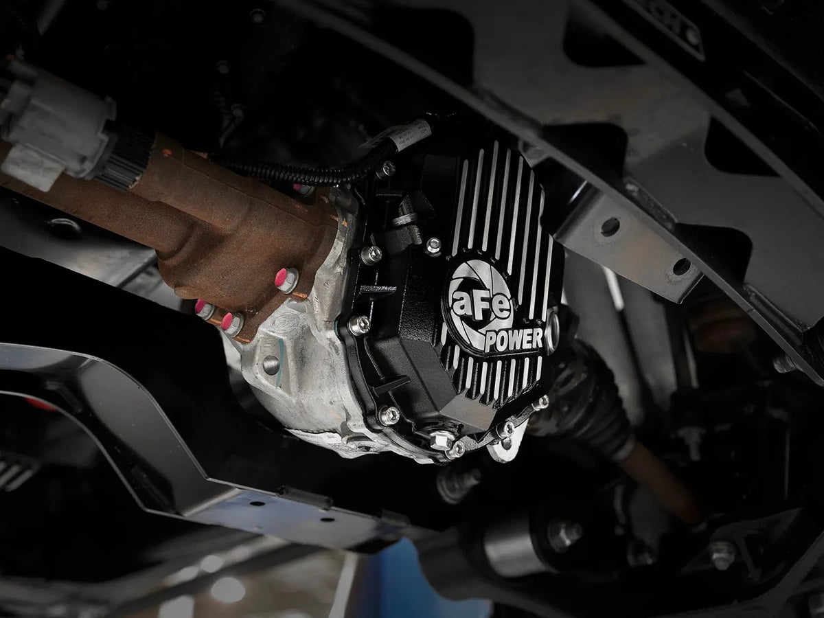 aFe Front & Rear Differential Cover Package w/ Oil - Chevy/GMC 2011-2019 6.6L