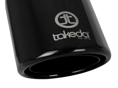 aFe Takeda 409 Stainless Steel Clamp-on Exhaust Tip Black - 49T25404-B08