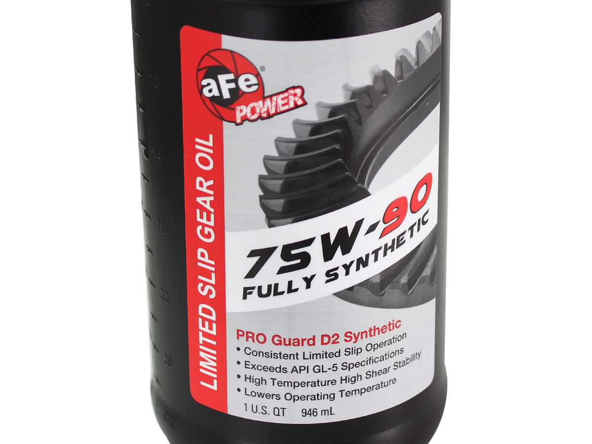 aFe Pro Series Rear Differential Cover Kit Black w/ Machined Fins & Gear Oil