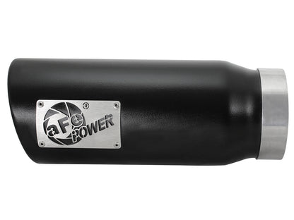 aFe MACH Force-Xp 409 Stainless Steel Clamp-on Exhaust Tip Black - 49T40506-B12